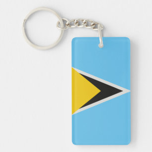 St. Lucia Flag Schlüsselanhänger