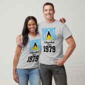 St. Lucia Flag Unabhängigkeit Feier T-Shirt (Unisex)