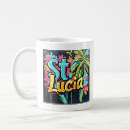 St. Lucia Graffiti Vibes: Island Street Art Ed Kaffeetasse