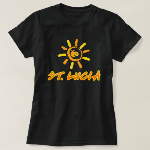 St. Lucia hellgelb & orange T-Shirt