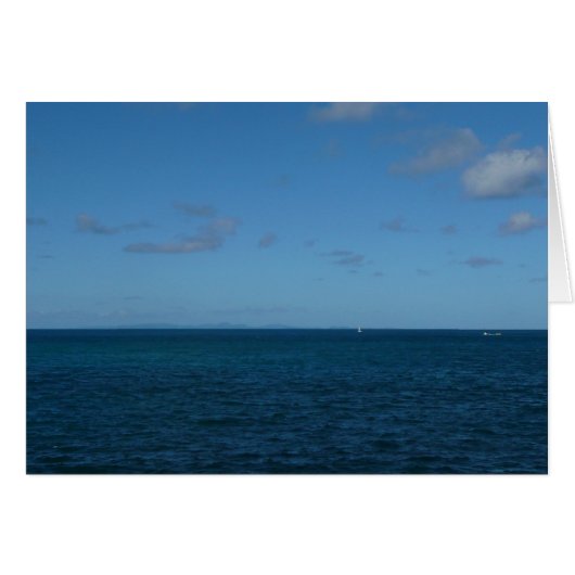 St. Lucia Horizon Blauer Ozean (Vorderseite (Horizontal))