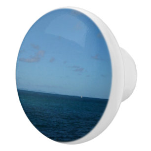 St. Lucia Horizon Blauer Ozean Keramikknauf
