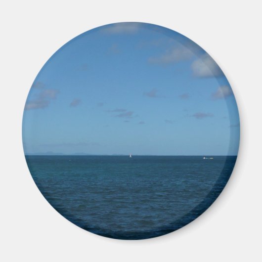 St. Lucia Horizon Blauer Ozean Magnet (Vorne)