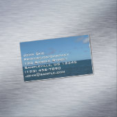 St. Lucia Horizon Blauer Ozean Magnetische Visitenkarte (Beispiel)