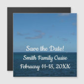 St. Lucia Horizon Blauer Ozean Magnetkarte (Vorne/Hinten)