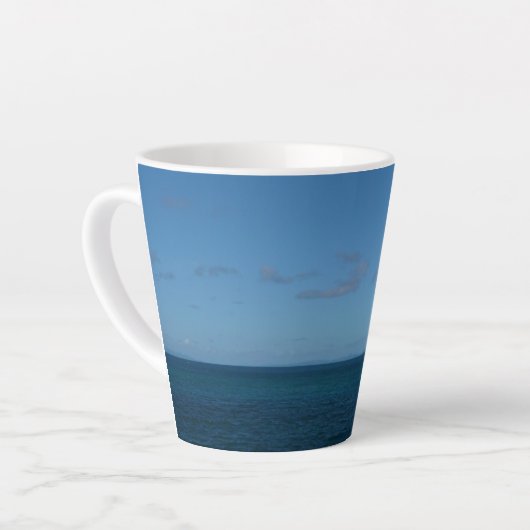 St. Lucia Horizon Blauer Ozean Milchtasse (Linke Ecke)