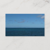 St. Lucia Horizon Blauer Ozean Visitenkarte (Rückseite)
