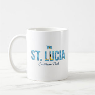 St. Lucia Insel Name Täglicher Stolz Kaffeetasse