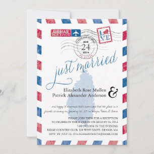 St. Lucia Just Married Luftpost-Empfang nach der H Einladung