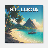 St. Lucia Karibik Magnet (Vorne)