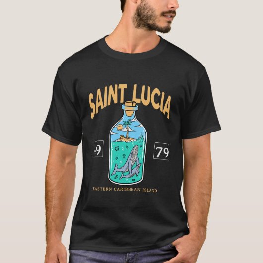 St. Lucia Karibik T-Shirt (Vorderseite)