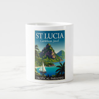St. Lucia Karibisches Juwel Jumbo-Tasse