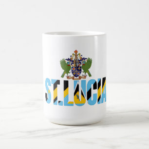 St. Lucia Klarsicht-Tasche Karibik Stadion-tau Kaffeetasse