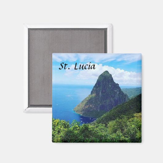St. Lucia Magnet (Vorderseite/Rückseite)