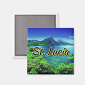 St. Lucia Magnet (Vorderseite/Rückseite)