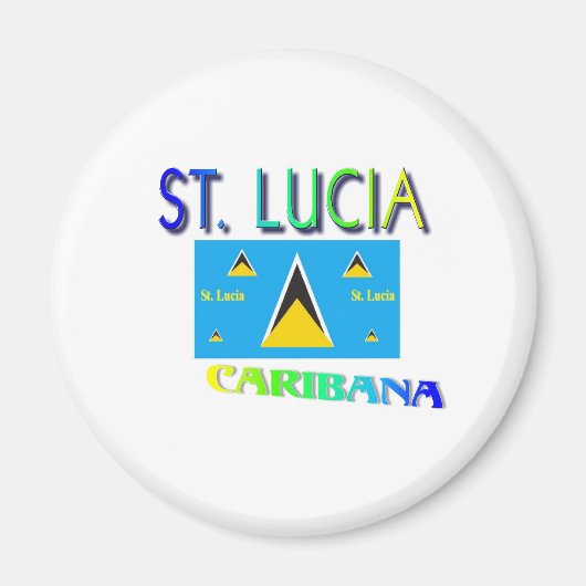 St. Lucia Magnet (Vorne)
