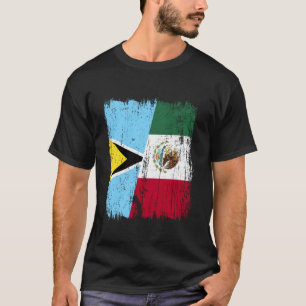 St. Lucia Mexiko Halbflagge St. Lucianisch Mexikan T-Shirt