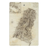 St Lucia Mini Klemmbrett (Rückseite)