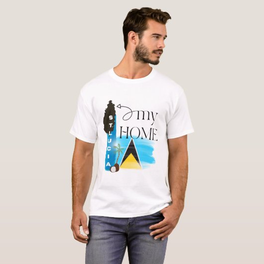 St Lucia My Zuhause T - Shirts (Vorne ganz)