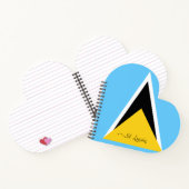 St Lucia Notizblock (Innenseite)