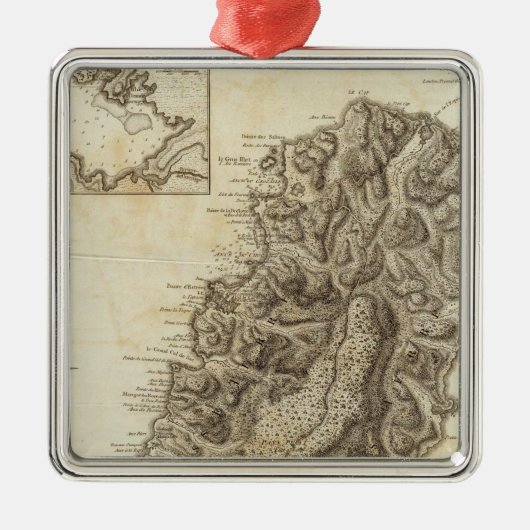 St Lucia Ornament Aus Metall (Vorne)