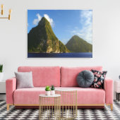 St Lucia Pitons Leinwanddruck (Insitu (Wohnzimmer))