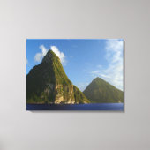 St Lucia Pitons Leinwanddruck (Vorderseite)