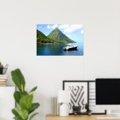 St Lucia Pitons Poster (Heimbüro)