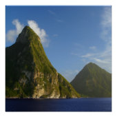 St Lucia Pitons Poster (Vorderseite)