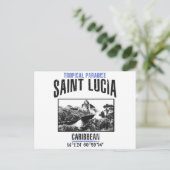 St. Lucia Postkarte (Stehend Vorderseite)