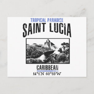 St. Lucia Postkarte