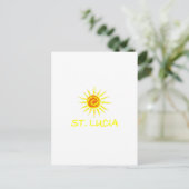 St. Lucia Postkarte (Stehend Vorderseite)