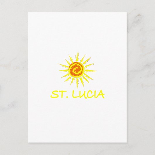 St. Lucia Postkarte (Vorderseite)