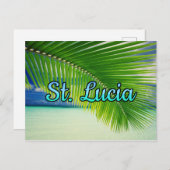 St. Lucia Postkarte (Vorne/Hinten)