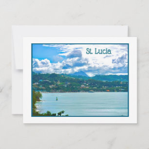St. Lucia Postkarte