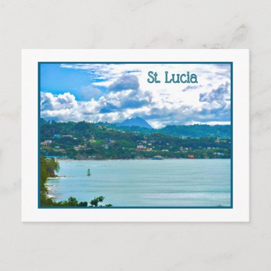St. Lucia Postkarte (Vorderseite)