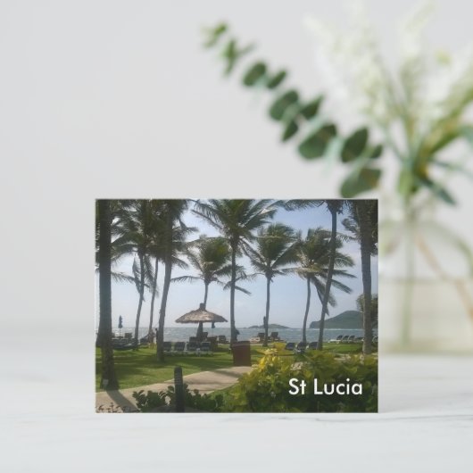 St Lucia Postkarte (Stehend Vorderseite)