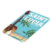 St. Lucia Retro Holiday Poster Art Magnet (Linke Seite)