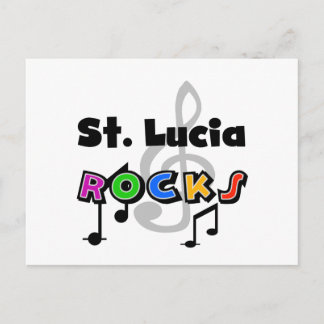 St. Lucia Rocks Postkarte