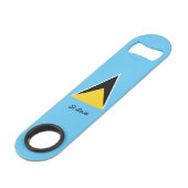 St Lucia Speed Flaschenöffner (Vorderseite Schrägansicht)