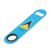 St Lucia Speed Flaschenöffner (Rückseite Schrägansicht)