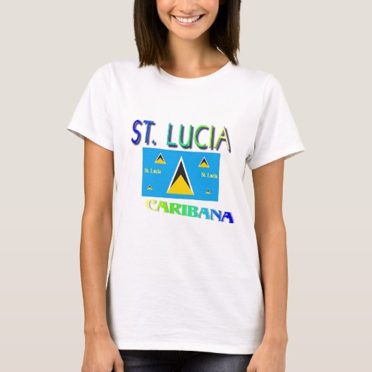 St. Lucia T-Shirt (Vorderseite)
