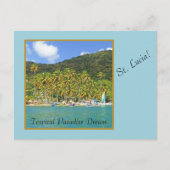 ST. LUCIA: TROPISCHER PARADISTRAUM POSTKARTE (Vorderseite)