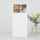 St. Lucia und Kind Bringing Safran Brot (Stehend Vorderseite)