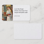 St. Lucia und Kind Bringing Safran Brot Visitenkarte (Vorne/Hinten)