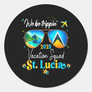 St. Lucia Urlaub Familie Freunde Ausflug Kreuzfahr Runder Aufkleber