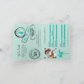 St. Lucia Wedding Passport Einladung (Innenseite)