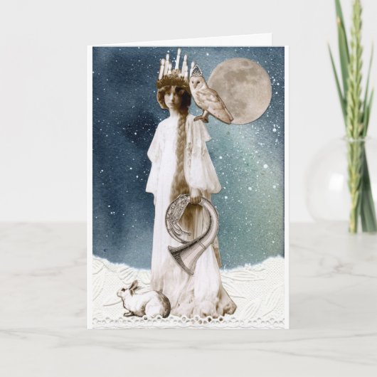 St. Lucia Winter Greetings Karte (Vorderseite)