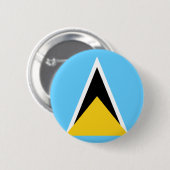 St- Luciaflagge Button (Vorne & Hinten)