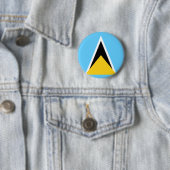 St- Luciaflagge Button (Beispiel)